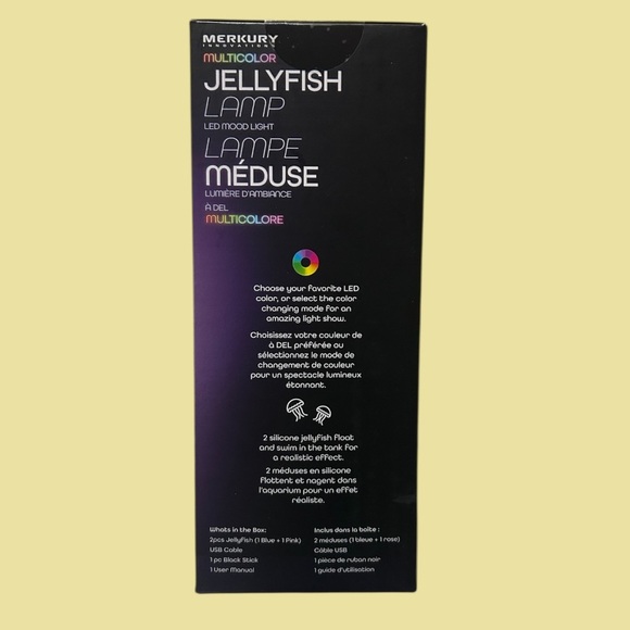 Merkery Multicolour Jellyfish Lamp LED Mood Light - Picture 2 of 4